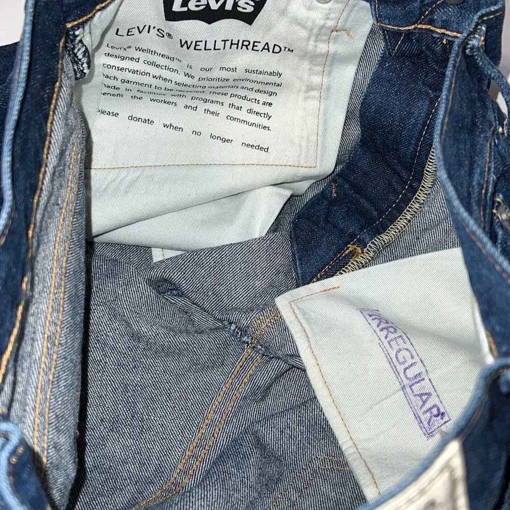 NEW LEVI'S WELLTHREAD Premium 551 Z Straight Fit Men's Denim Jeans Size 31/32 - Picture 8 of 11